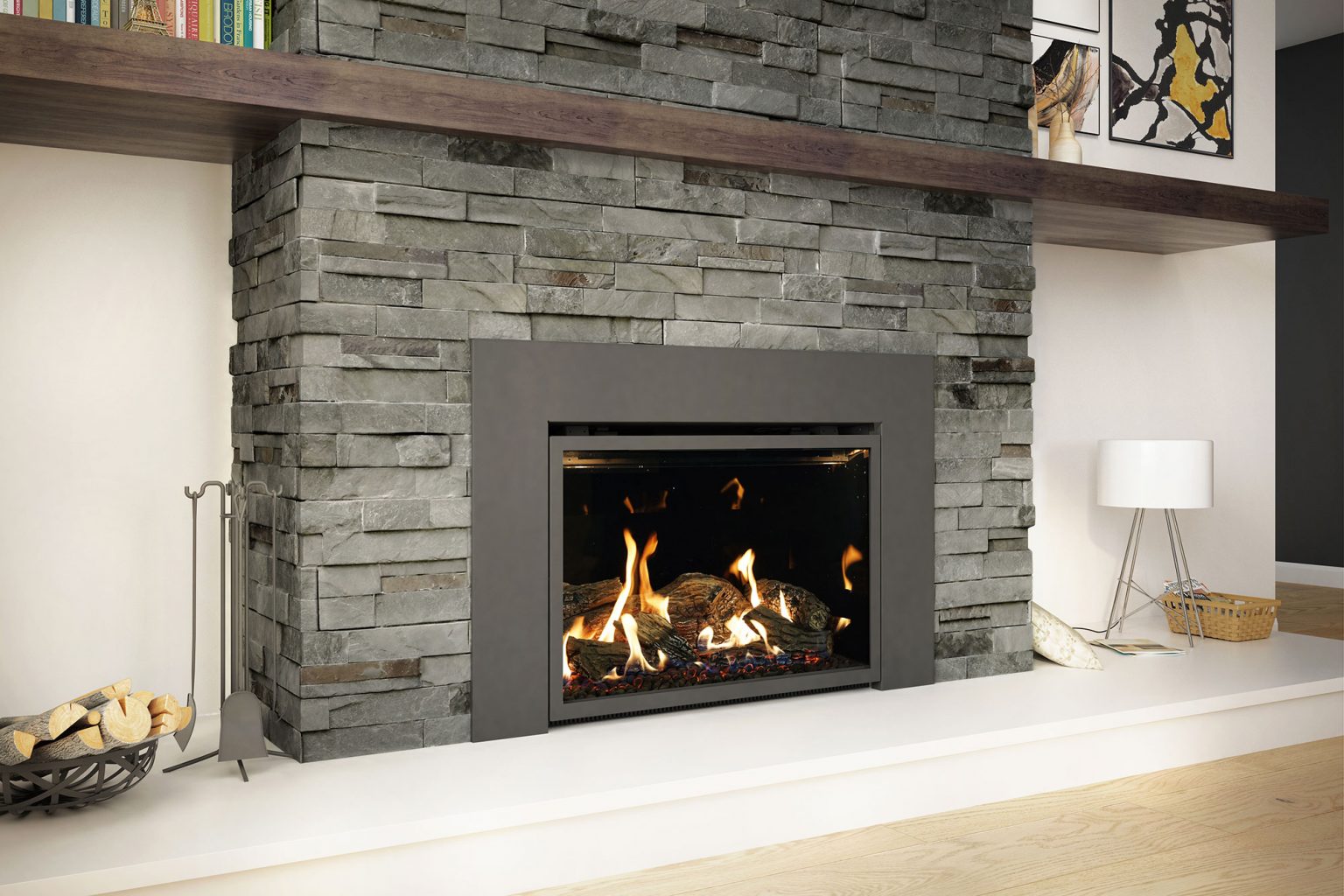 This is a test insert fireplace